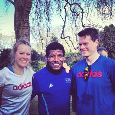 Running with Haile Gebrselassie