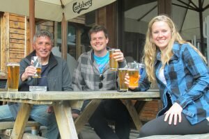 Post climb beers