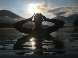 Sophie in the lake