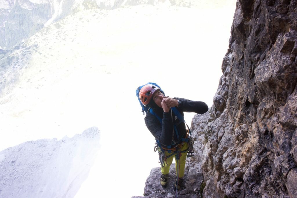 North Faces are cold..! Photo © Tim Howell